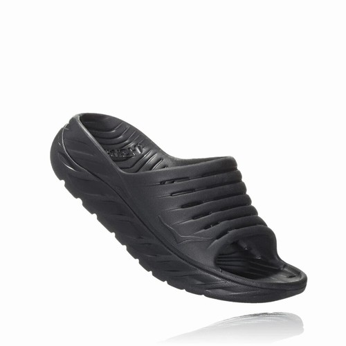 Hoka One One ORA RECOVERY Sandals For Women India Black IN-8561